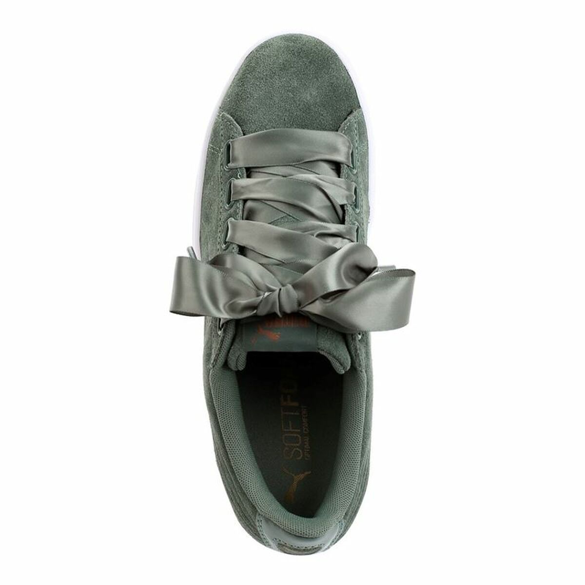 Puma Vikky Ribbon Sd P Women's Sports Sneakers Olive Oil-5