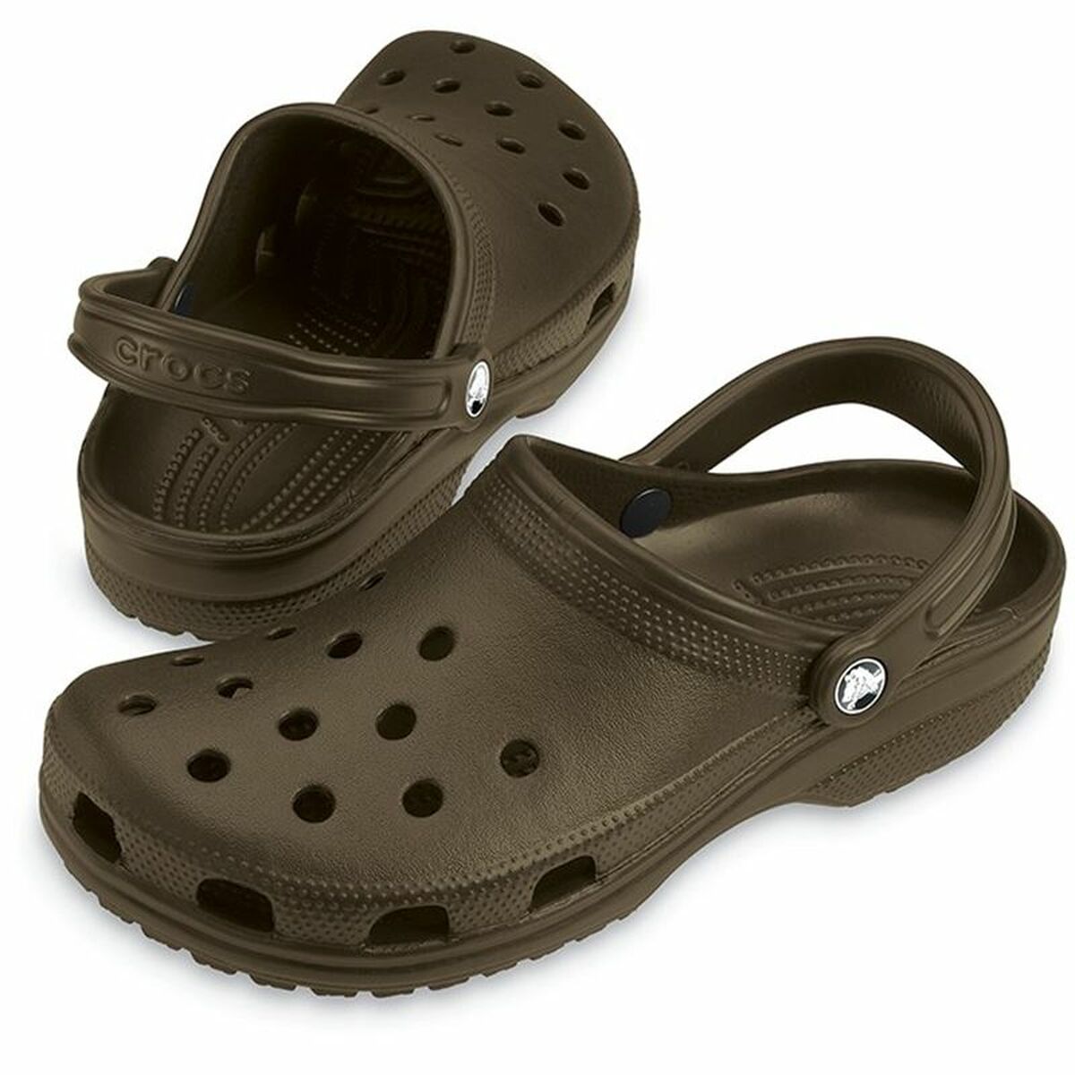 Деревянные башмаки Crocs Classic Коричневый взрослых-5