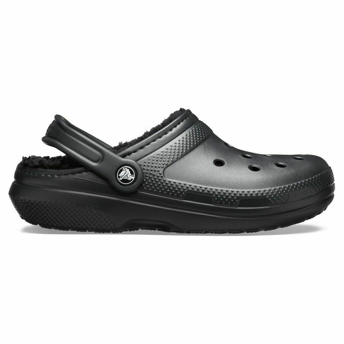 Деревянные башмаки Crocs  Classic Lined Clog Чёрный-3