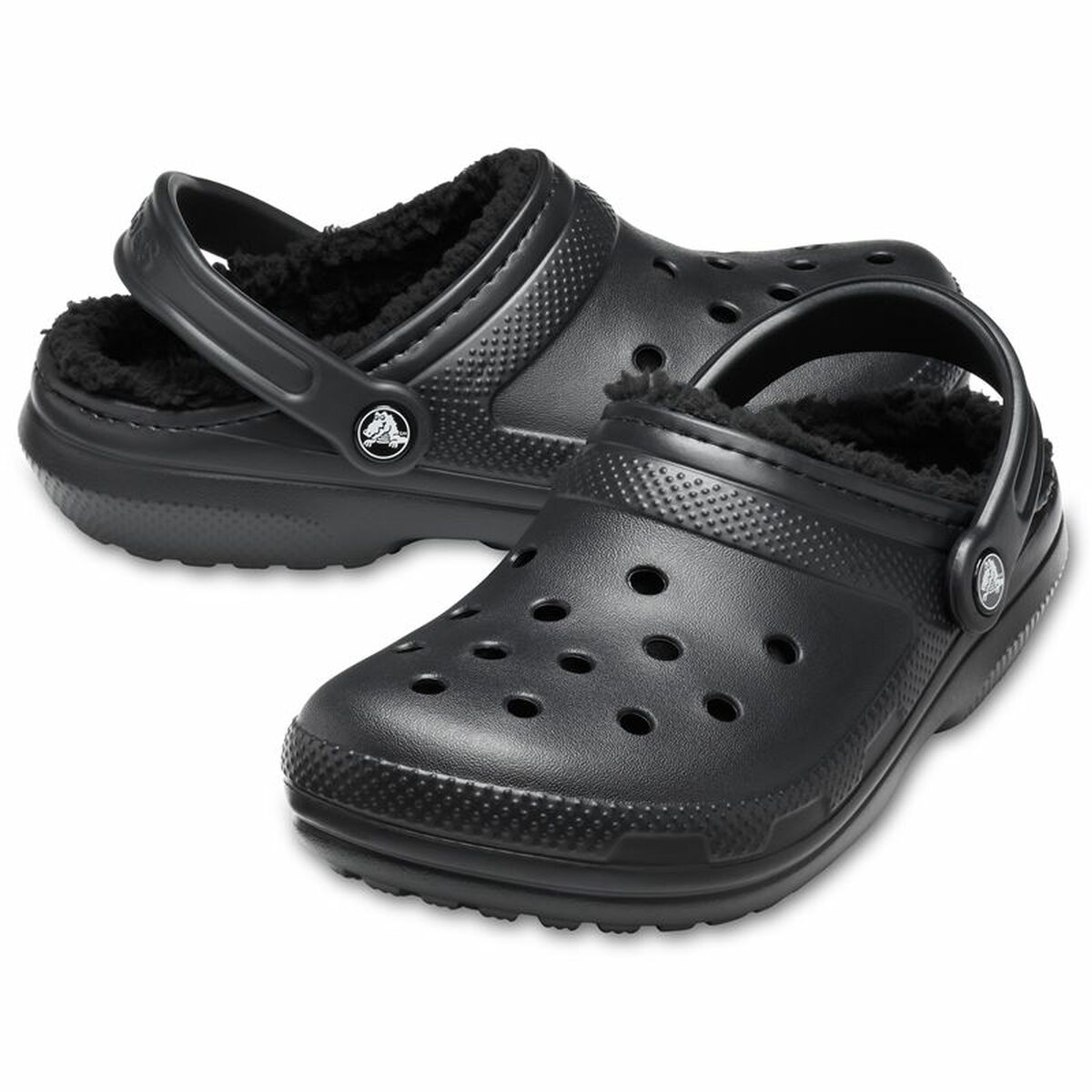 Деревянные башмаки Crocs  Classic Lined Clog Чёрный-6