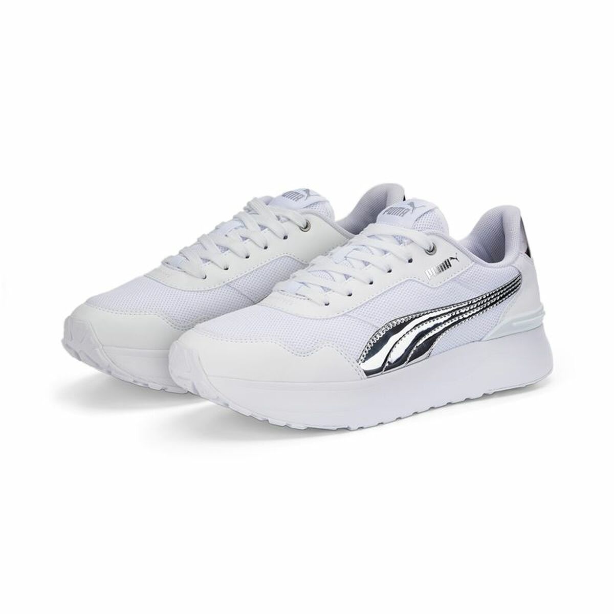 Puma R78 Voyage Distressed Women's Sports Sneakers White-4
