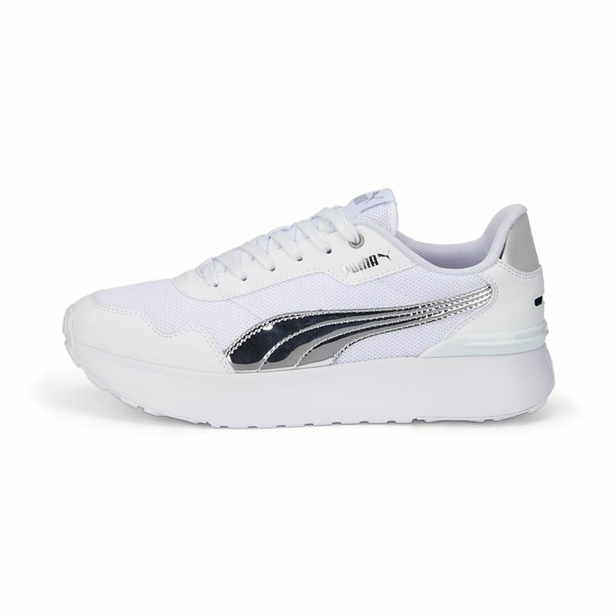 Puma R78 Voyage Distressed Women's Sports Sneakers White-7