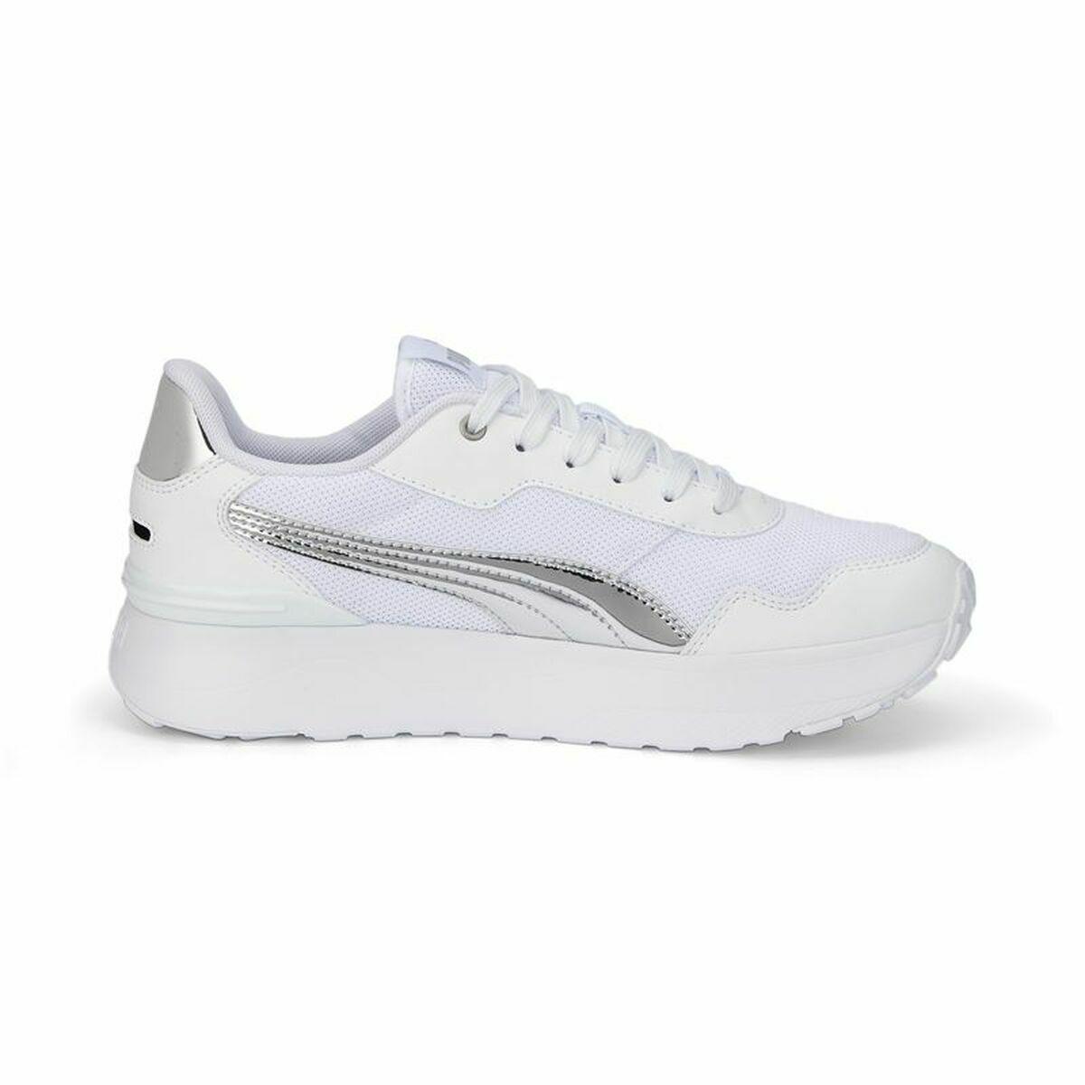 Puma R78 Voyage Distressed Women's Sports Sneakers White-2