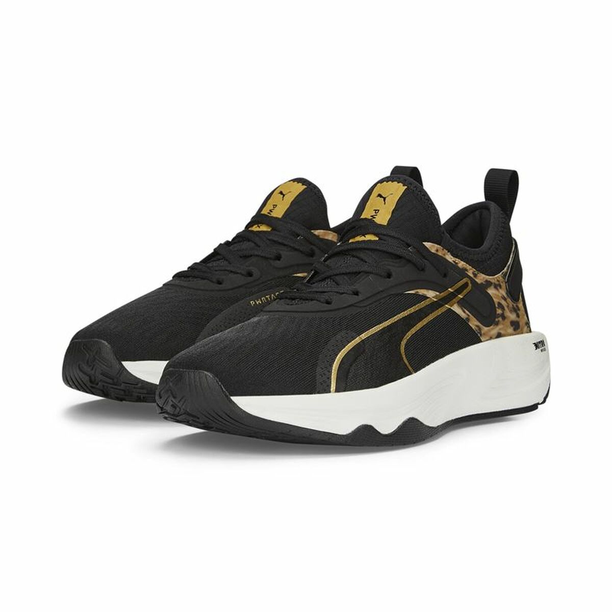 Puma Pwr Xx Nitro Safari Glam Women's Sports Sneakers Black-3