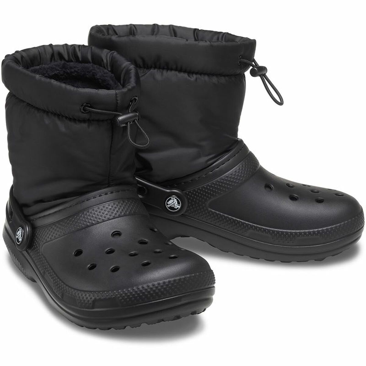 Деревянные башмаки Crocs Classic Neo Puff Чёрный-3