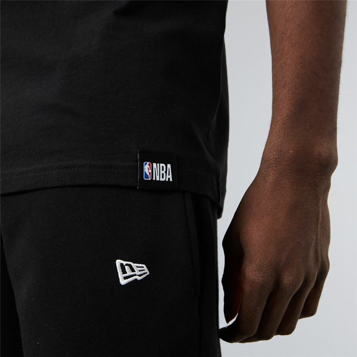 T-shirt manches courtes homme New Era Brooklyn Nets NBA Script Noir-4