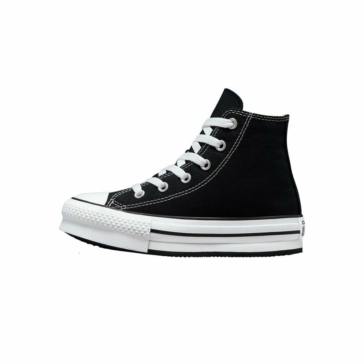 Детские спортивные кроссовки Converse Chuck Taylor All Star Lift Platform Чёрный-2