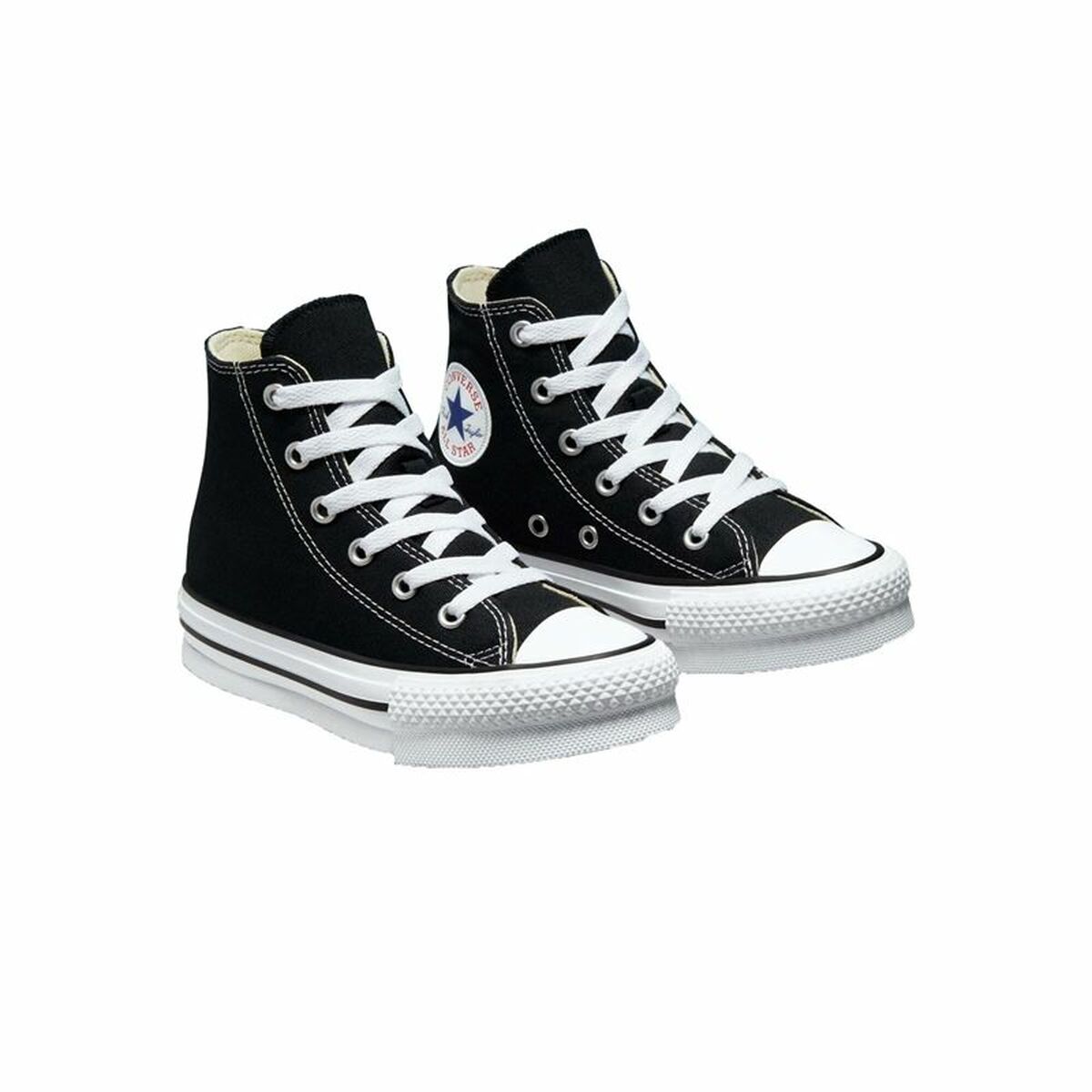 Детские спортивные кроссовки Converse Chuck Taylor All Star Lift Platform Чёрный-5