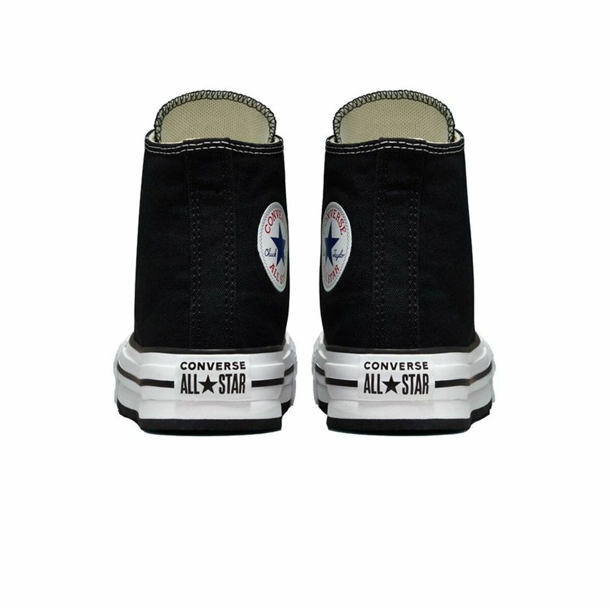 Детские спортивные кроссовки Converse Chuck Taylor All Star Lift Platform Чёрный-6