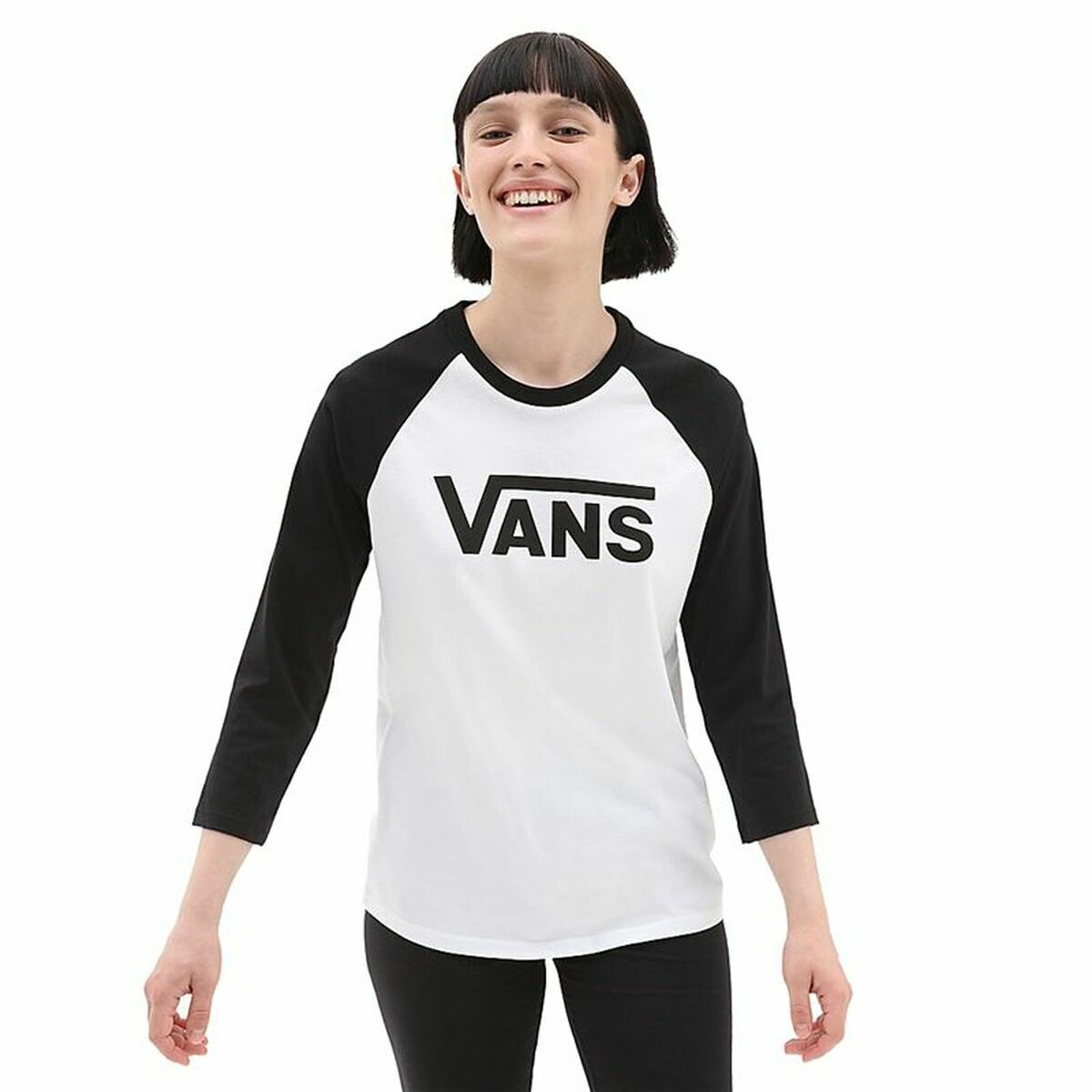 Футболка с коротким рукавом женская Vans  Drop V Raglan-2