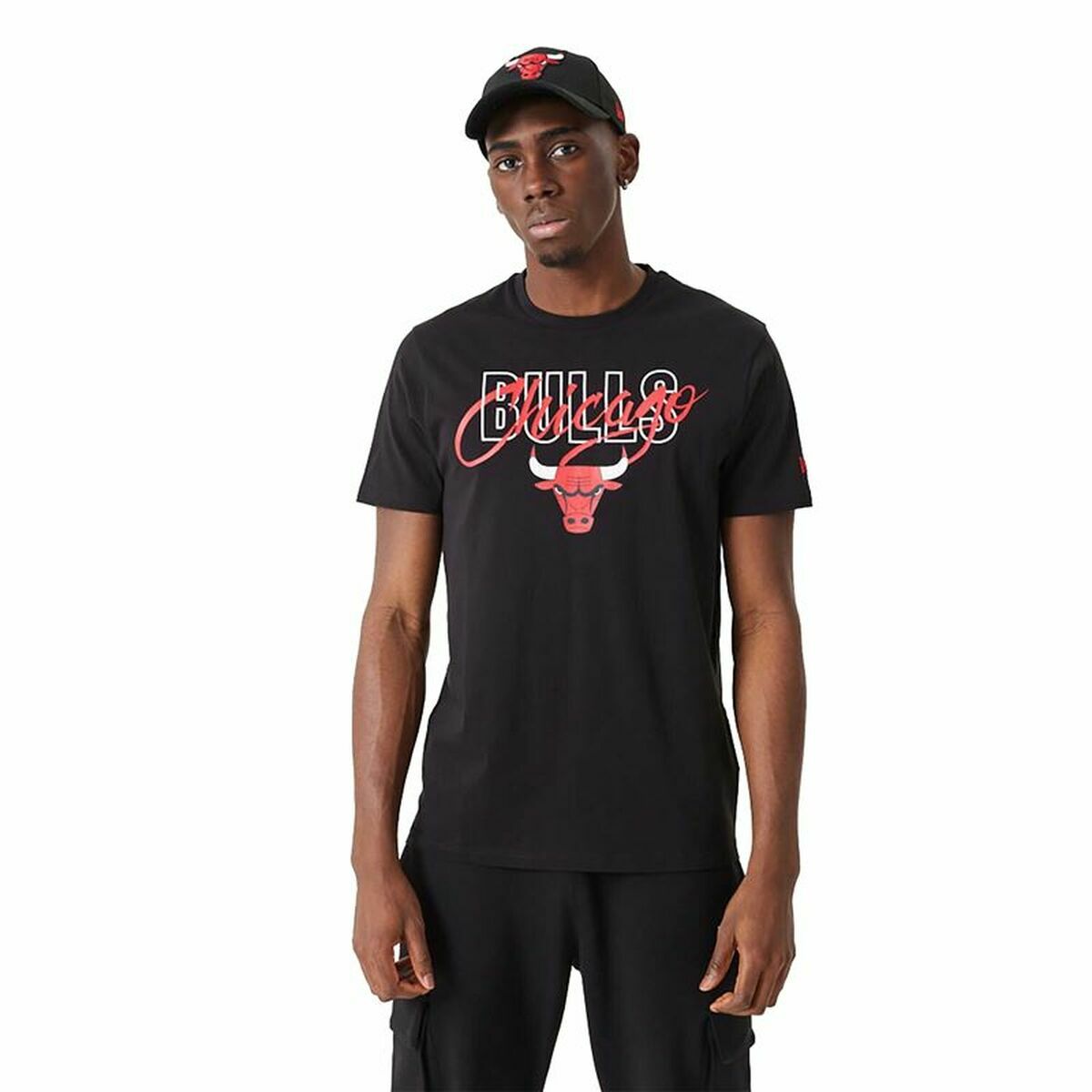 Футболка с коротким рукавом мужская New Era  Script Chicago Bulls-4