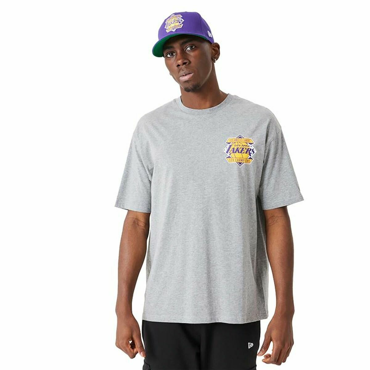 Футболка с коротким рукавом мужская New Era Championship LA Lakers-3
