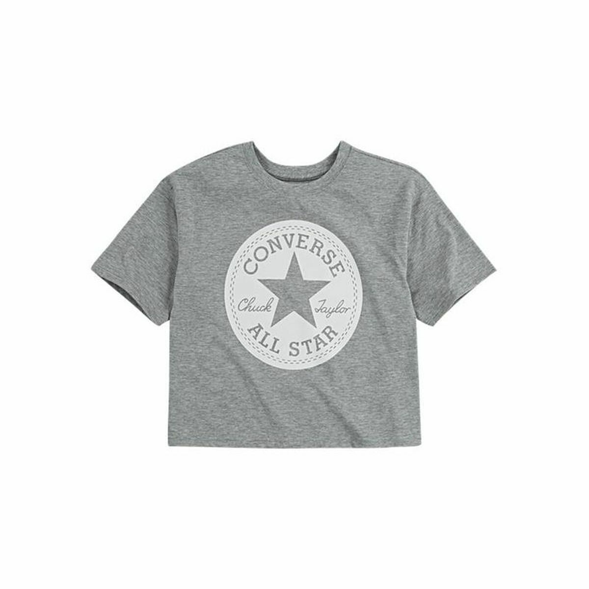 T-shirt à manches courtes Converse Chuck Patch Boxy Gris-2