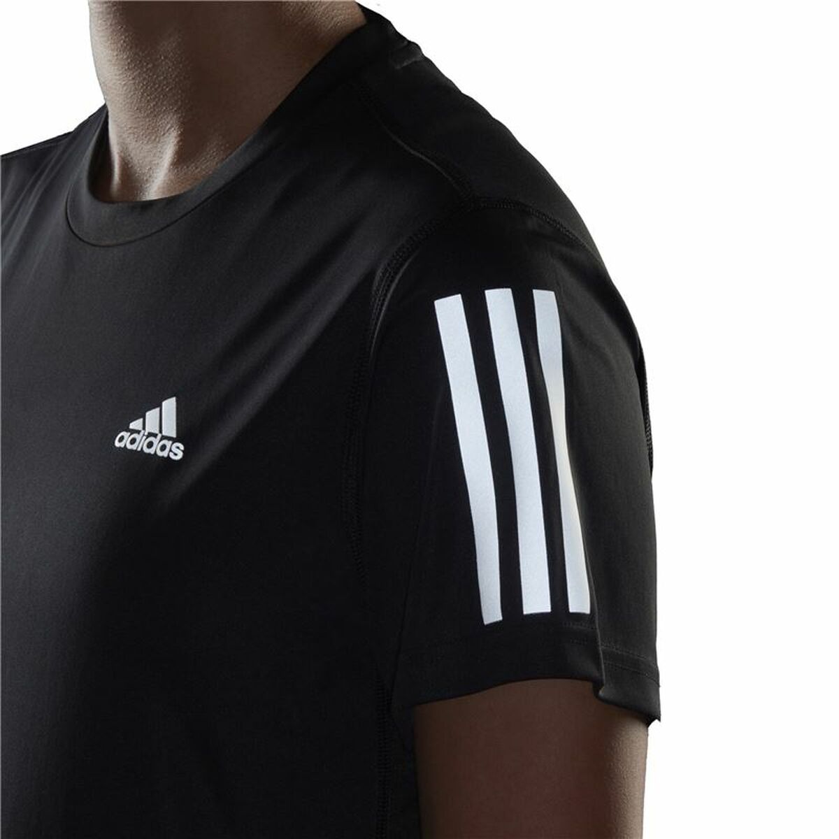 Футболка с коротким рукавом женская Adidas Own the Run Чёрный-5