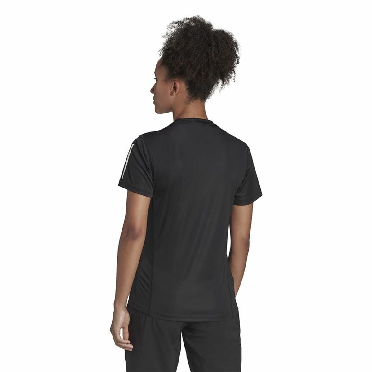 Футболка с коротким рукавом женская Adidas Own the Run Чёрный-6