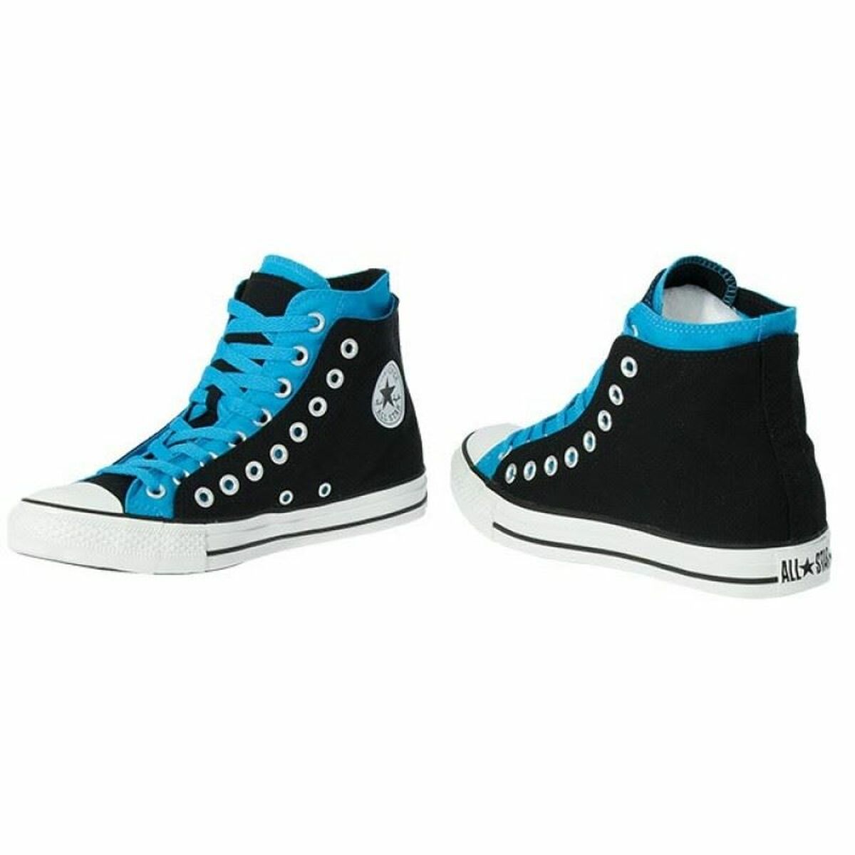 Men's Converse Chuck Taylor Double Upper Hi Black Sports Sneakers-4