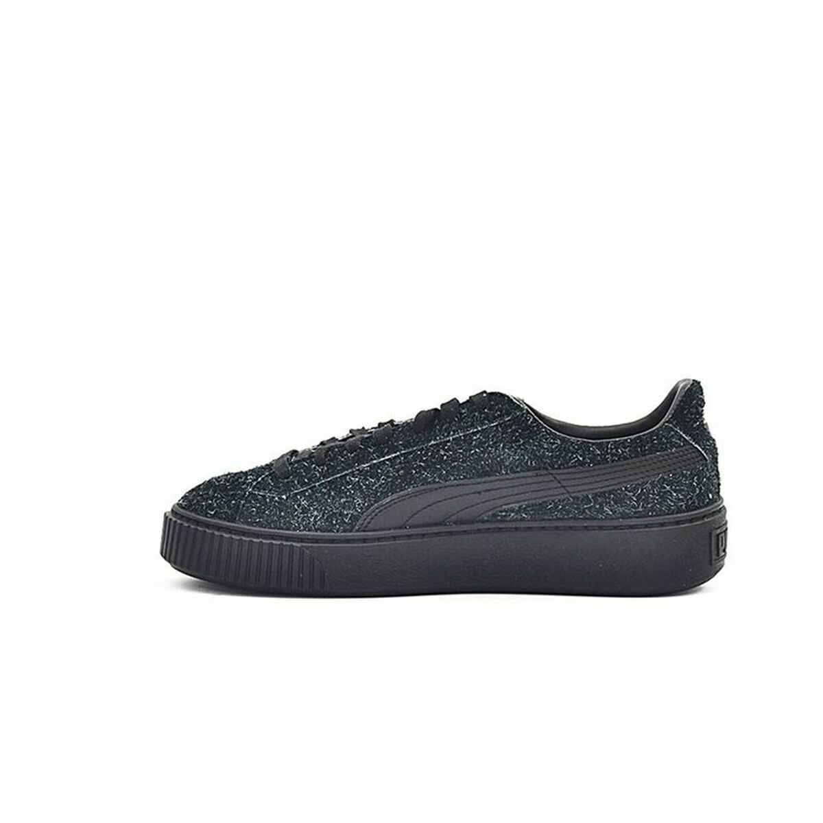 Женские спортивные кроссовки Puma Suede Platform Eletal Чёрный-8