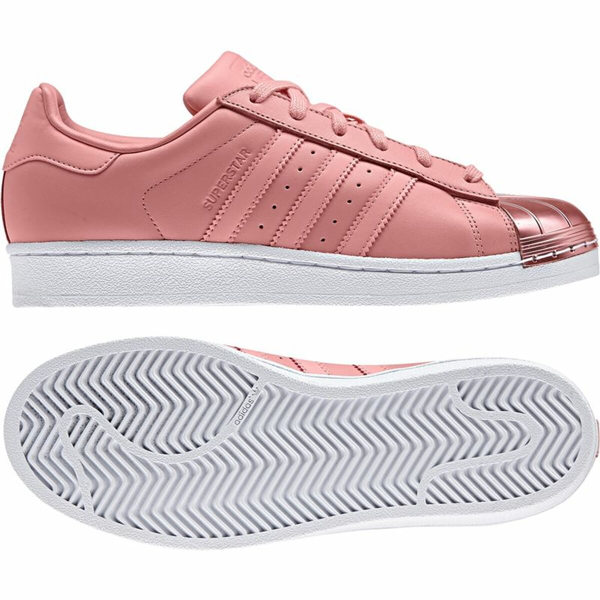 Женские спортивные кроссовки Adidas Originals Superstar Лососевый-8