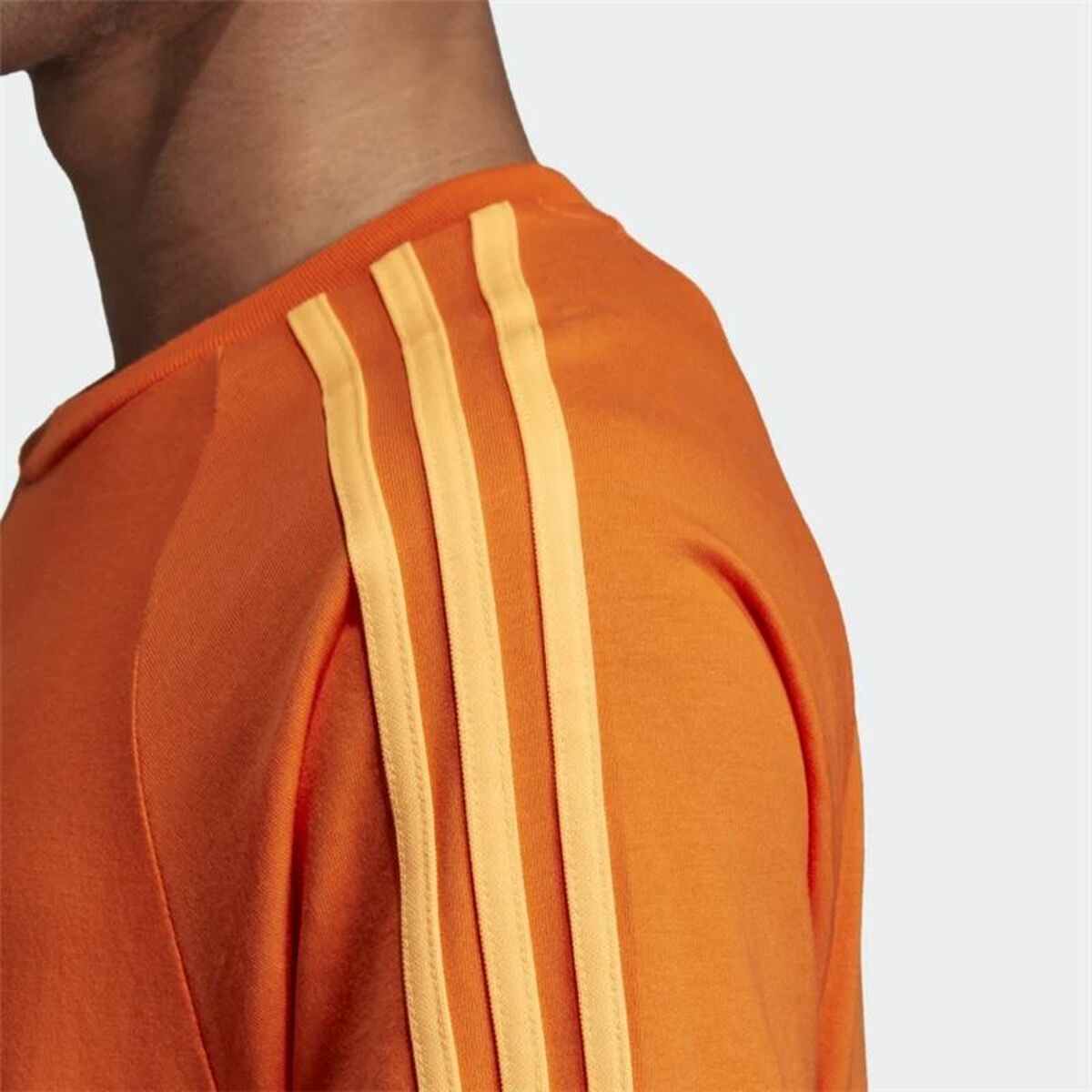 Футболка с коротким рукавом мужская Adidas 3 Stripes Оранжевый-7