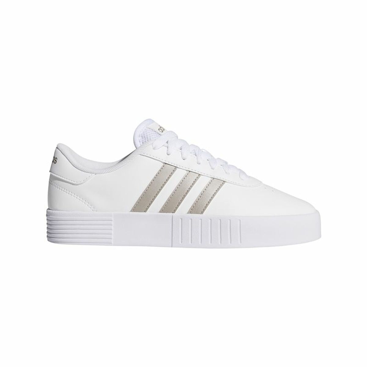 Scarpe quotidiane femminili Adidas Court Bold Bianco