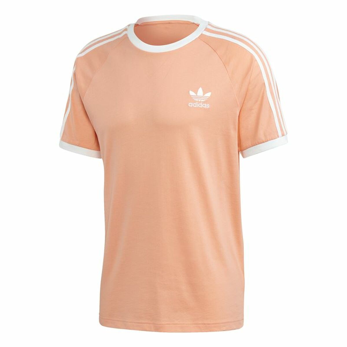 Футболка с коротким рукавом мужская Adidas 3 stripes Лососевый-2