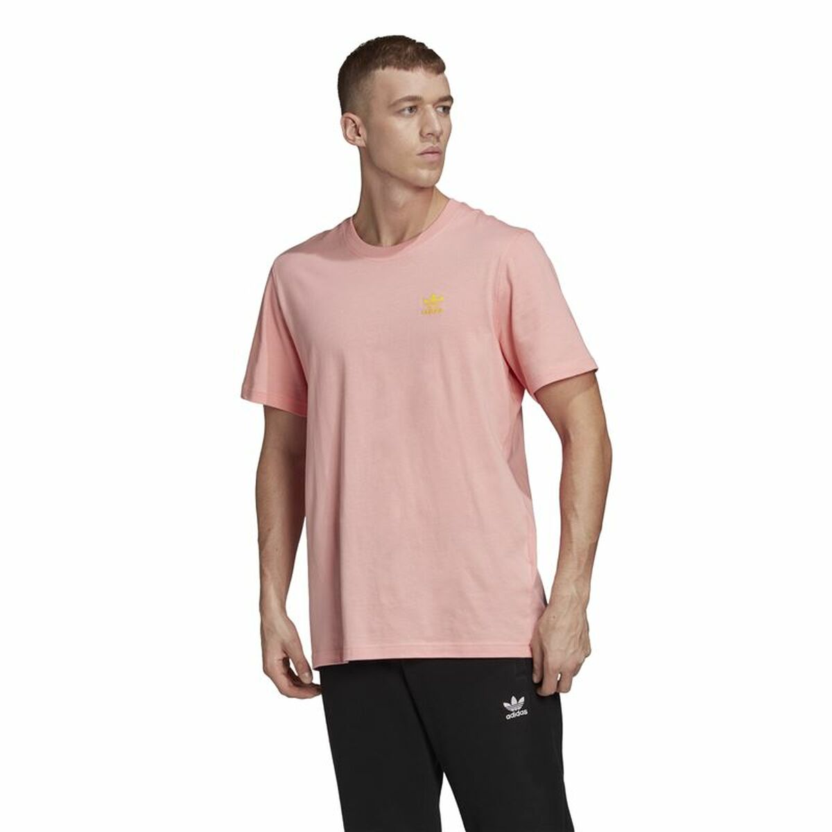 Футболка с коротким рукавом мужская Adidas Frontback Розовый-3