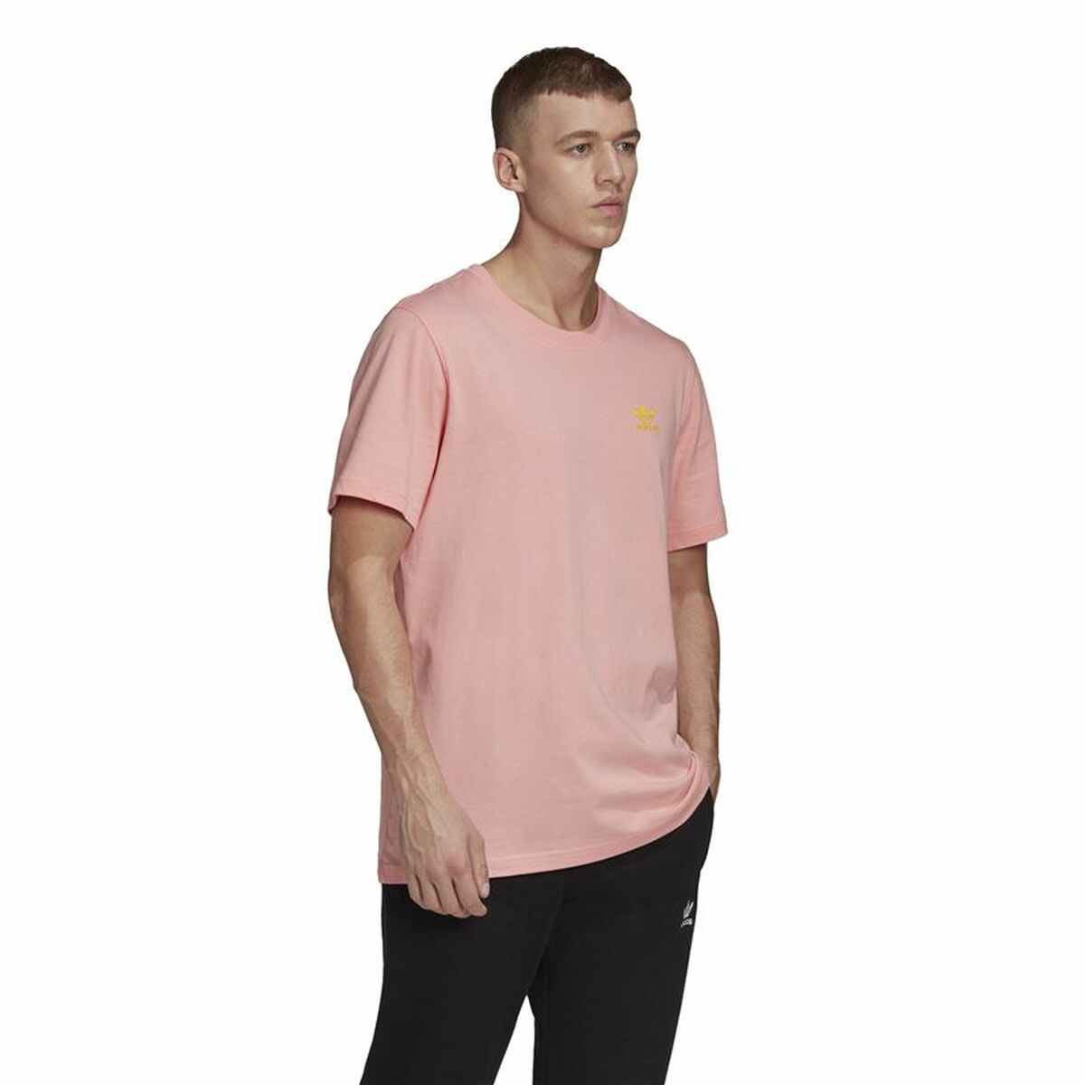 Футболка с коротким рукавом мужская Adidas Frontback Розовый-5