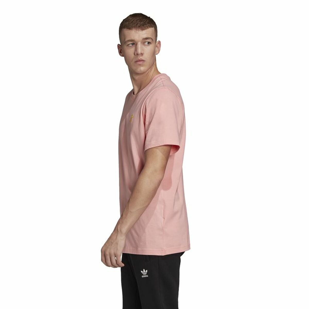 Футболка с коротким рукавом мужская Adidas Frontback Розовый-6