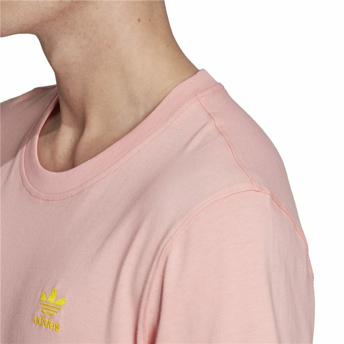 Футболка с коротким рукавом мужская Adidas Frontback Розовый-8