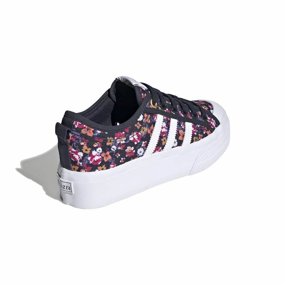 Женские спортивные кроссовки Adidas Nizza Platform Чёрный-4