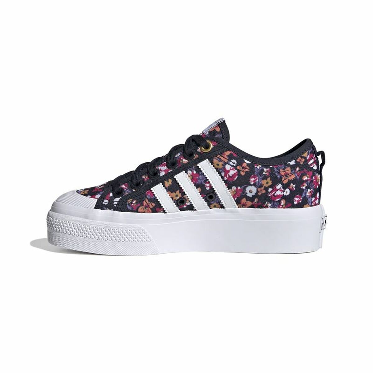Женские спортивные кроссовки Adidas Nizza Platform Чёрный-8