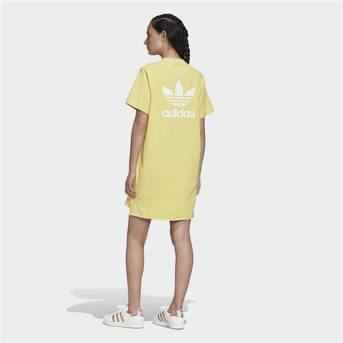 Платье Adidas Originals Trefoil Жёлтый-4