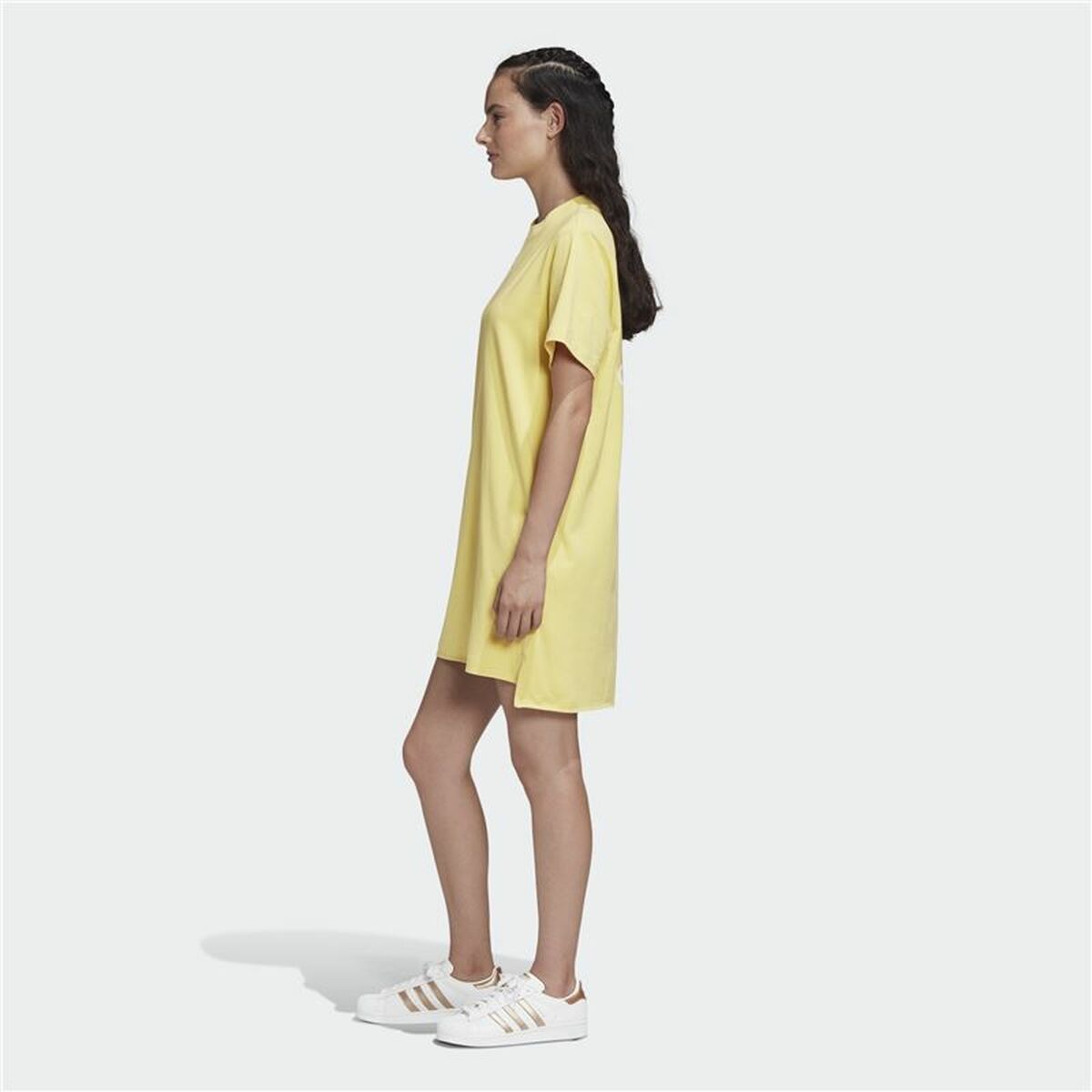 Платье Adidas Originals Trefoil Жёлтый-5