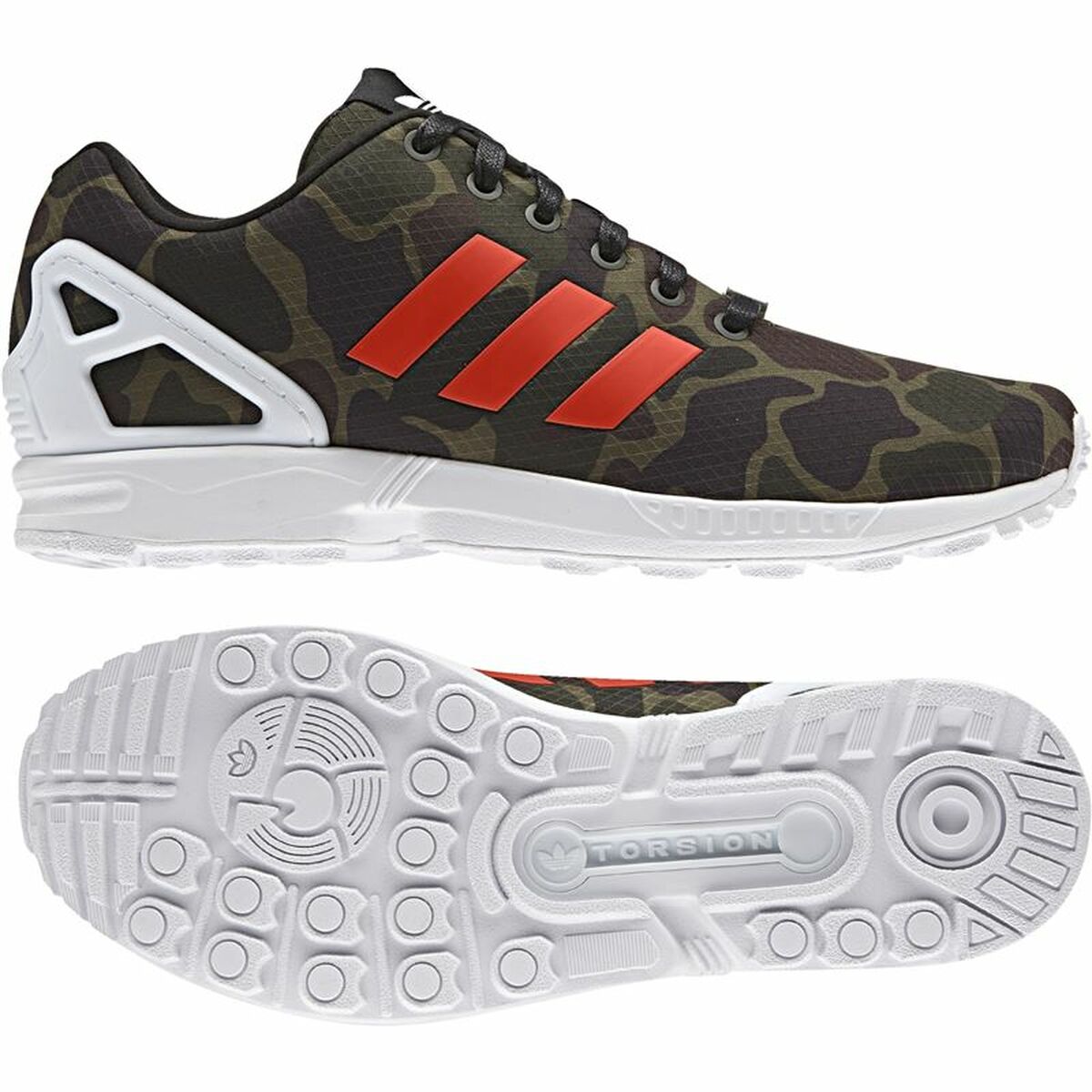 Мужские спортивные кроссовки Adidas Originals Zx Flux Оливковое масло-5