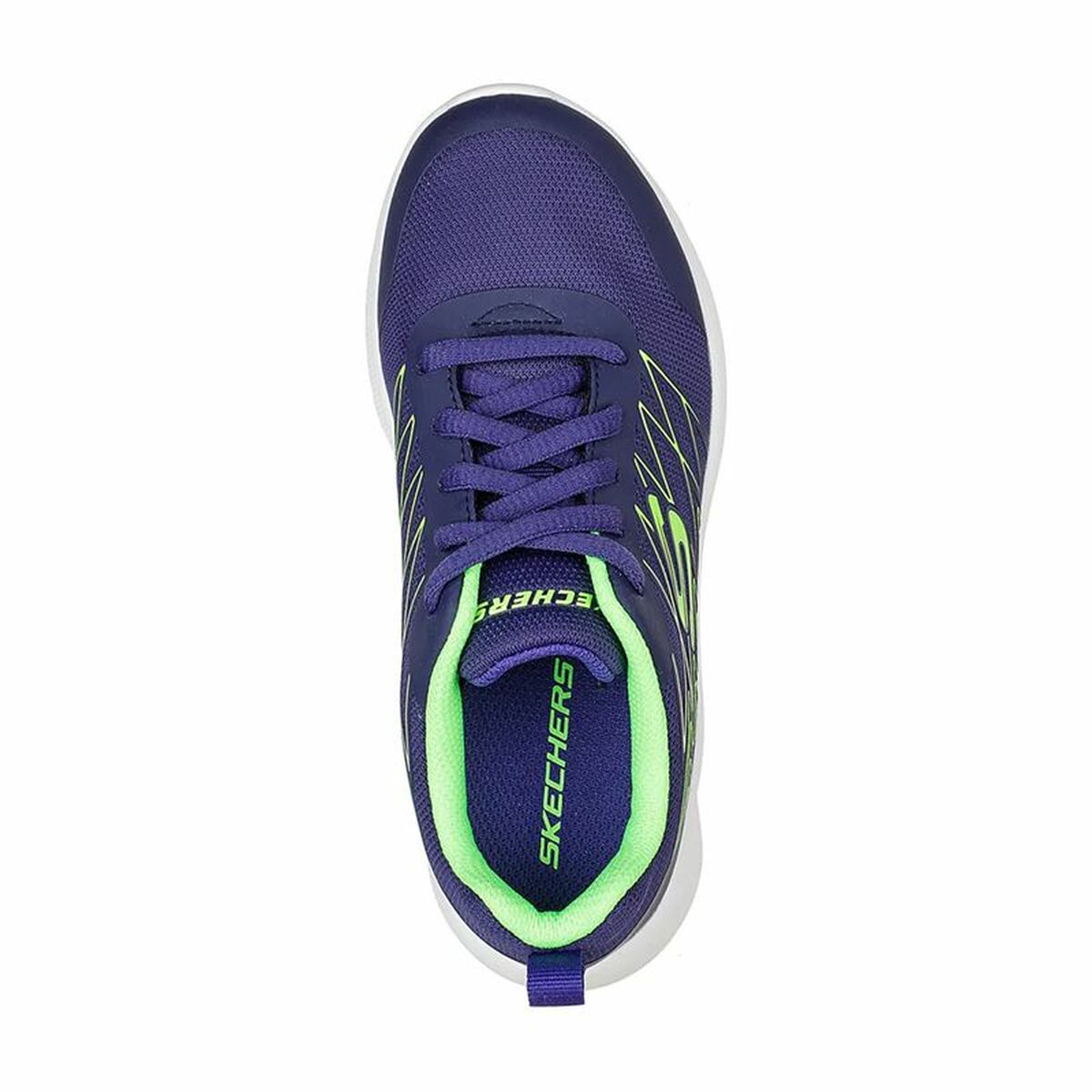 Детские спортивные кроссовки Skechers Microspec Quick Sprint Тёмно Синий-3
