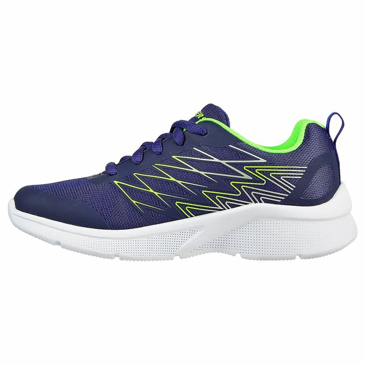 Детские спортивные кроссовки Skechers Microspec Quick Sprint Тёмно Синий-5