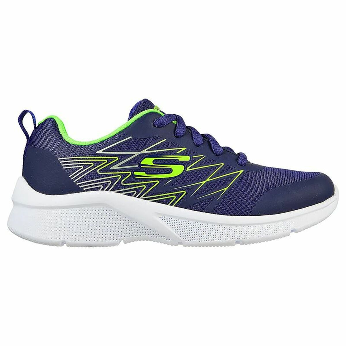 Детские спортивные кроссовки Skechers Microspec Quick Sprint Тёмно Синий