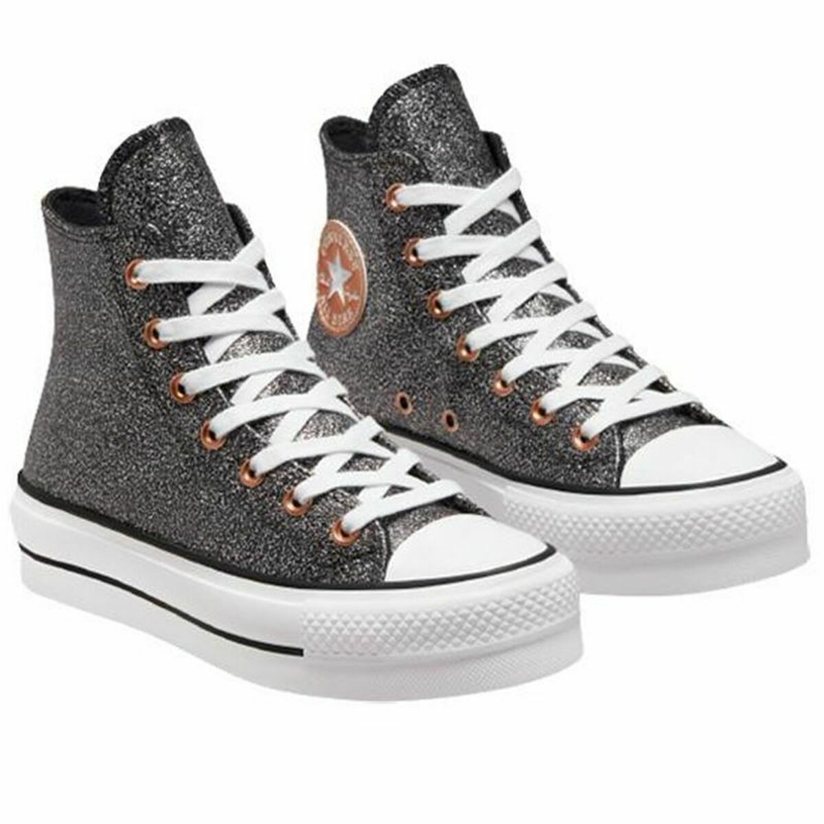 Женская повседневная обувь Converse Chuck Taylor All-Star Lift Чёрный-4