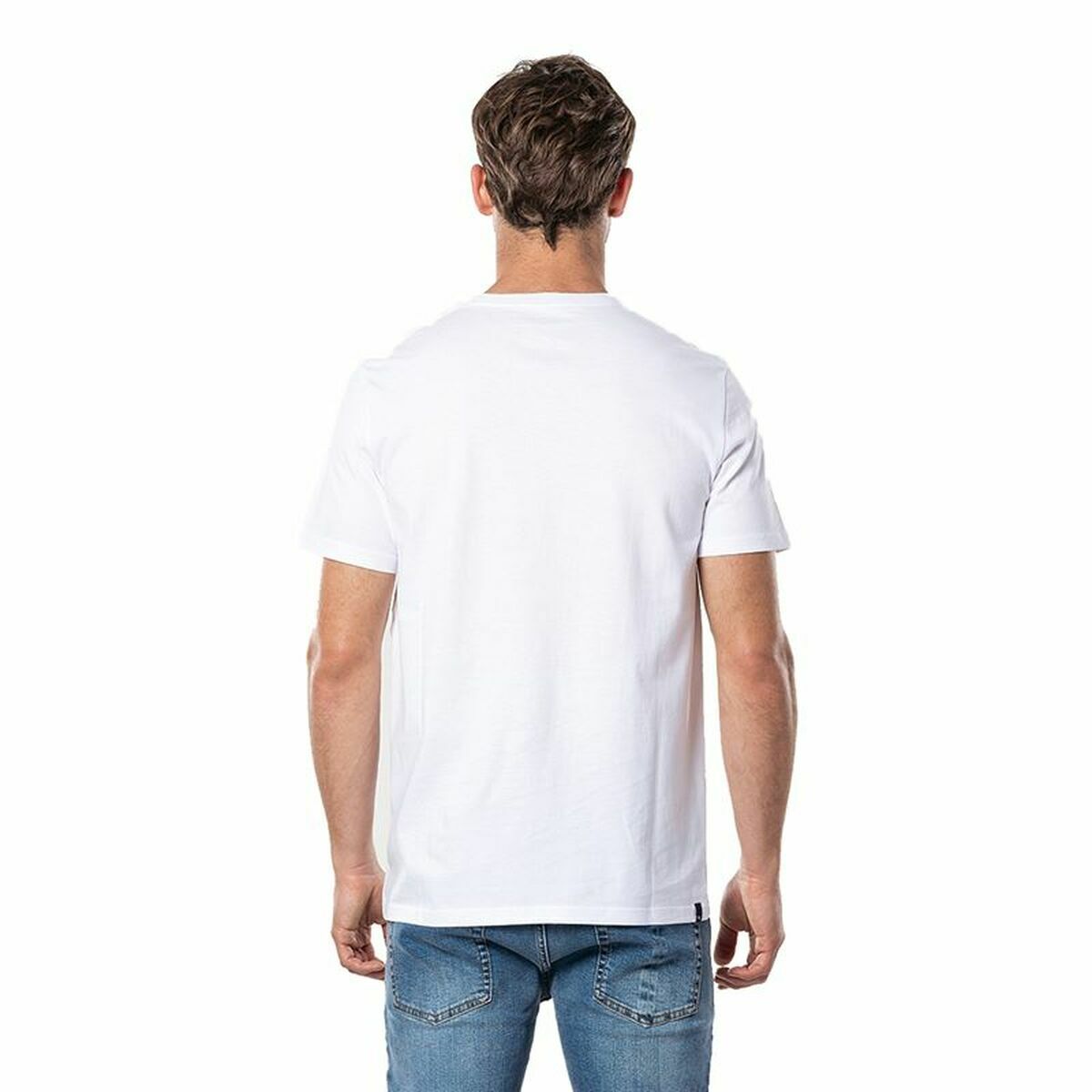 T-shirt à manches courtes homme Rip Curl Hallmark Blanc Homme-3
