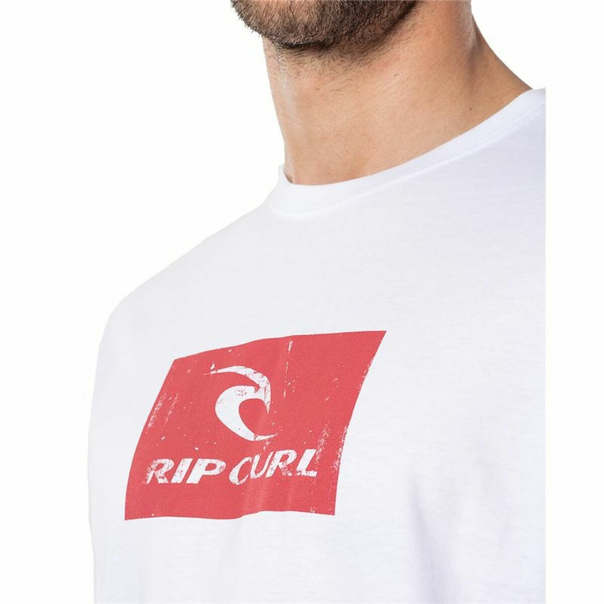 T-shirt à manches courtes homme Rip Curl Hallmark Blanc Homme-4