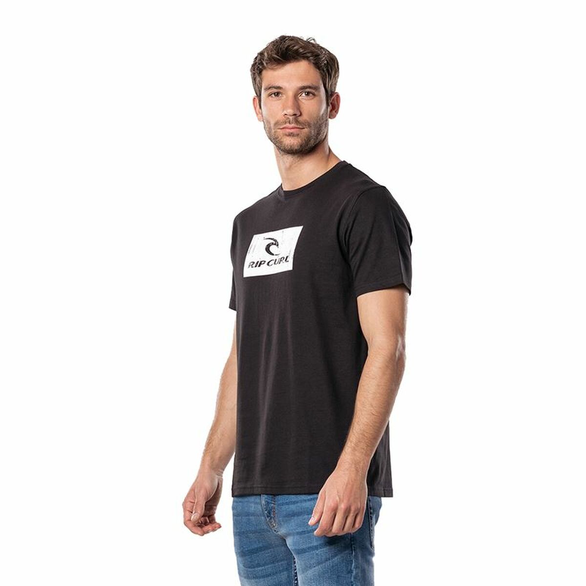 Футболка с коротким рукавом мужская Rip Curl Hallmark Чёрный-2