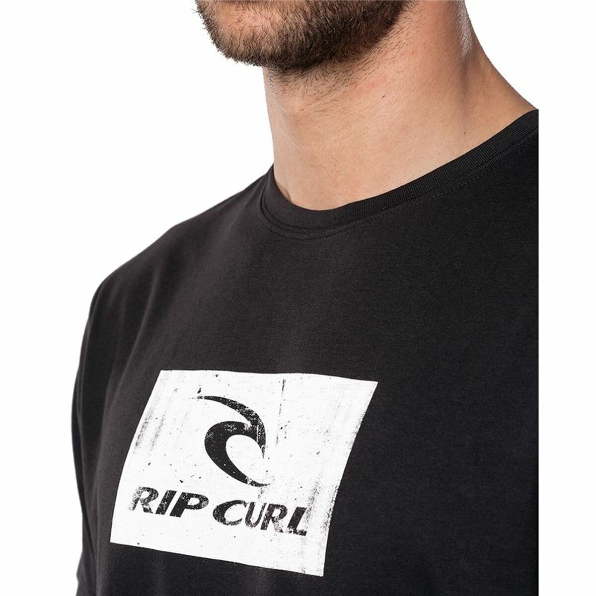 Футболка с коротким рукавом мужская Rip Curl Hallmark Чёрный-4
