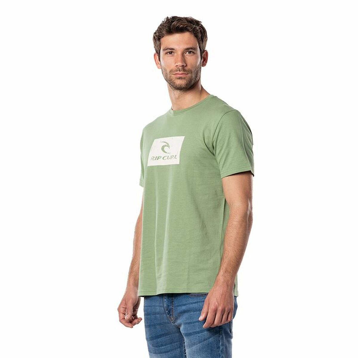 Футболка с коротким рукавом мужская Rip Curl Hallmark Зеленый-2