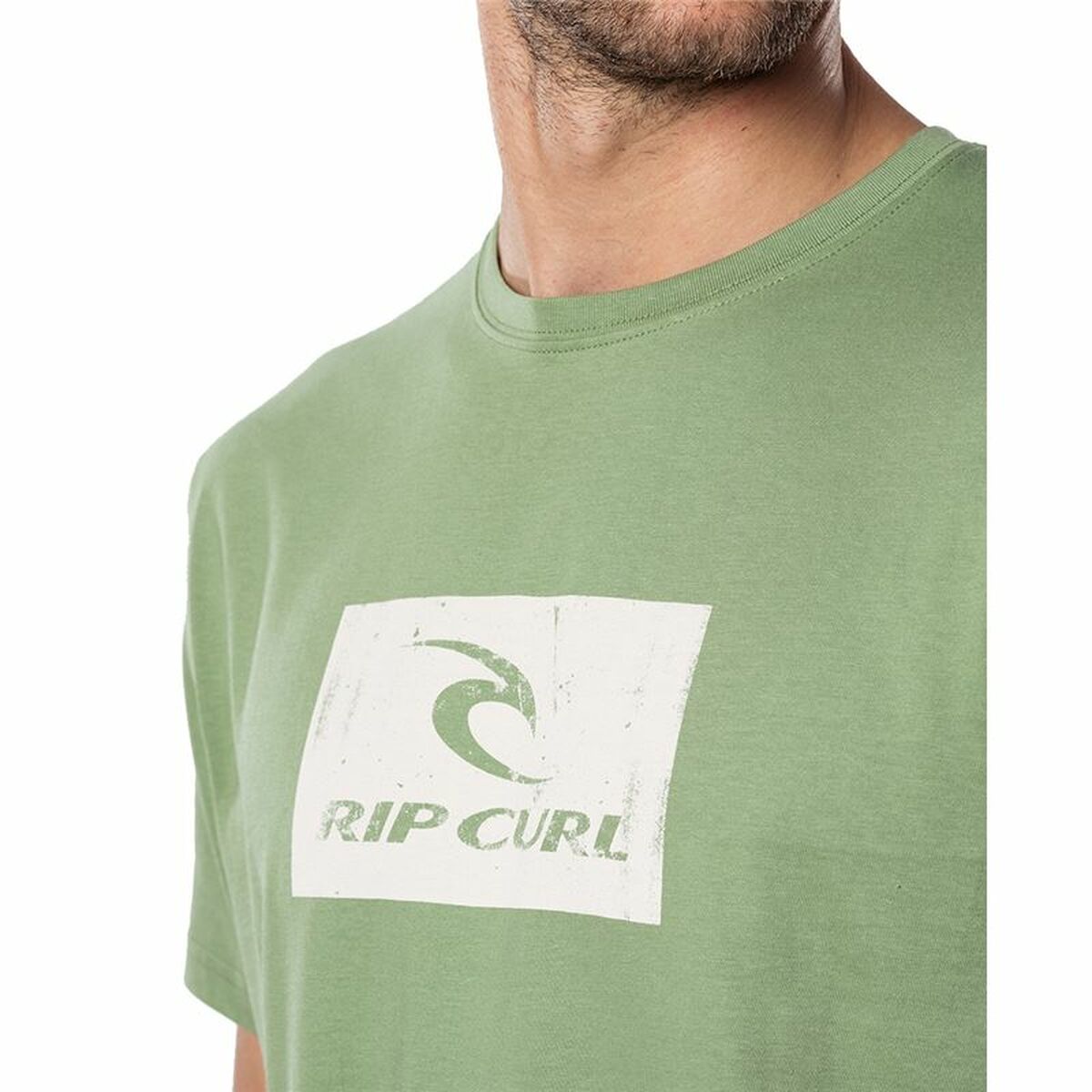 Футболка с коротким рукавом мужская Rip Curl Hallmark Зеленый-4