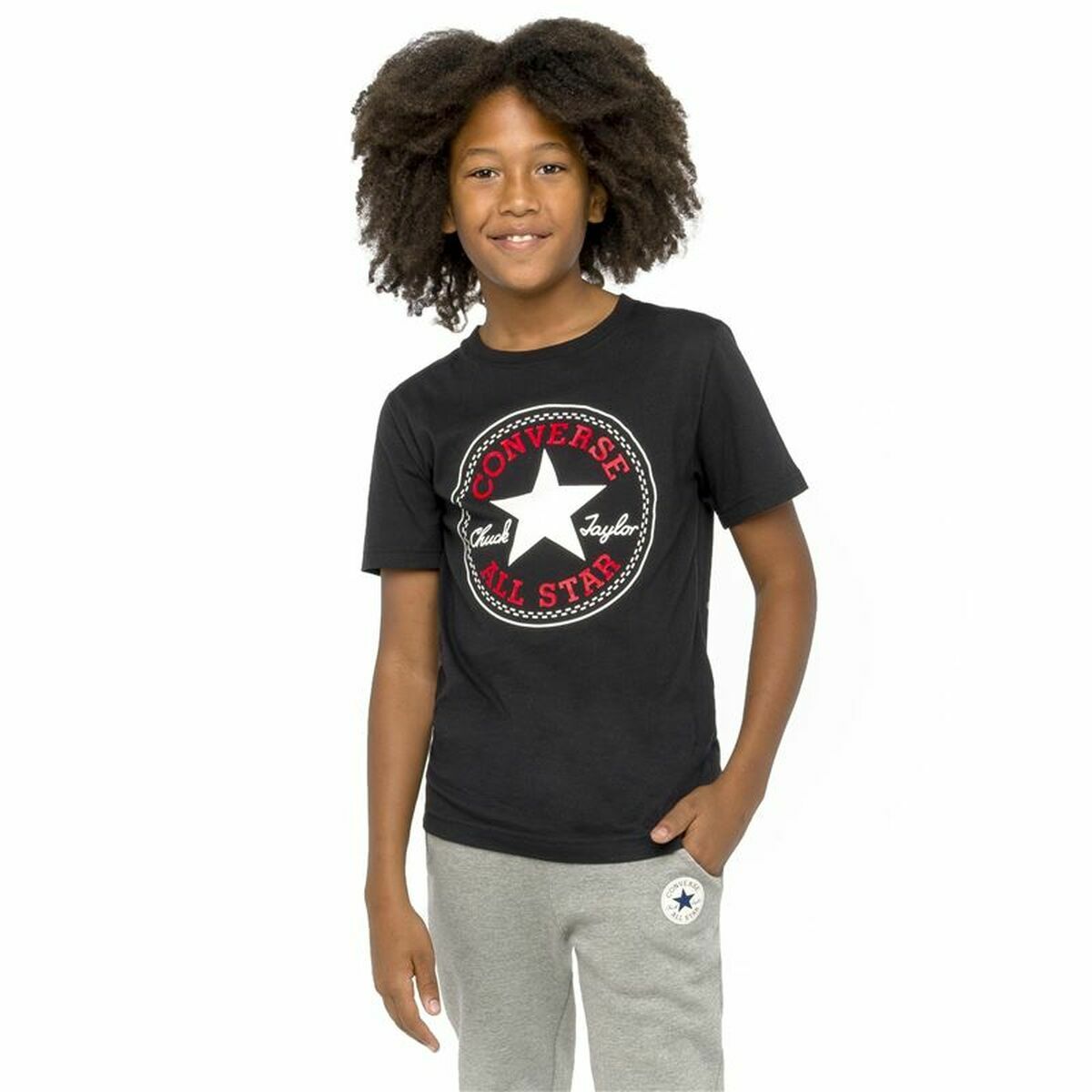 T-shirt à manches courtes Converse Chuck Taylor All Star Core Black-2