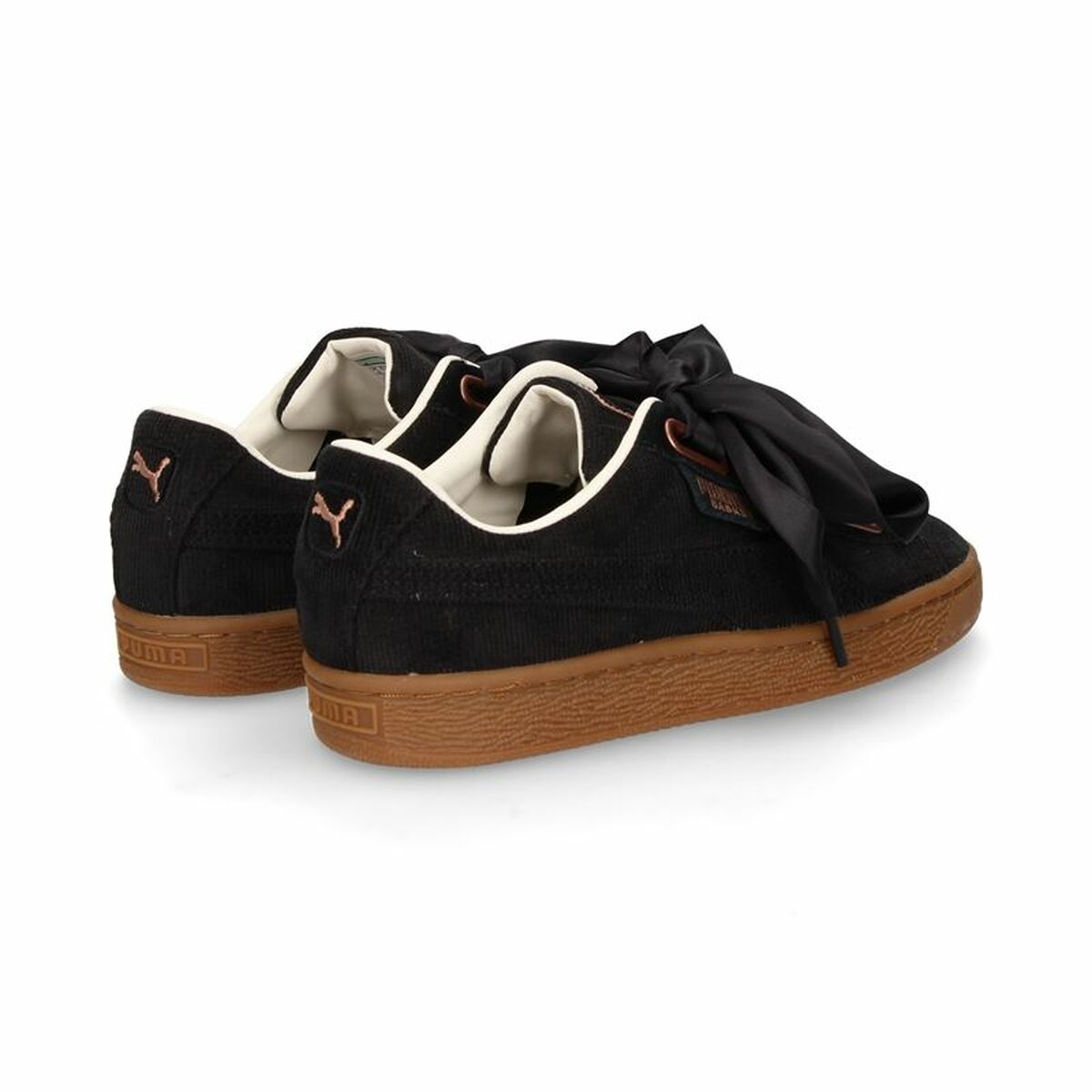 Женские спортивные кроссовки Puma  Basket Heart Corduroy Чёрный-5