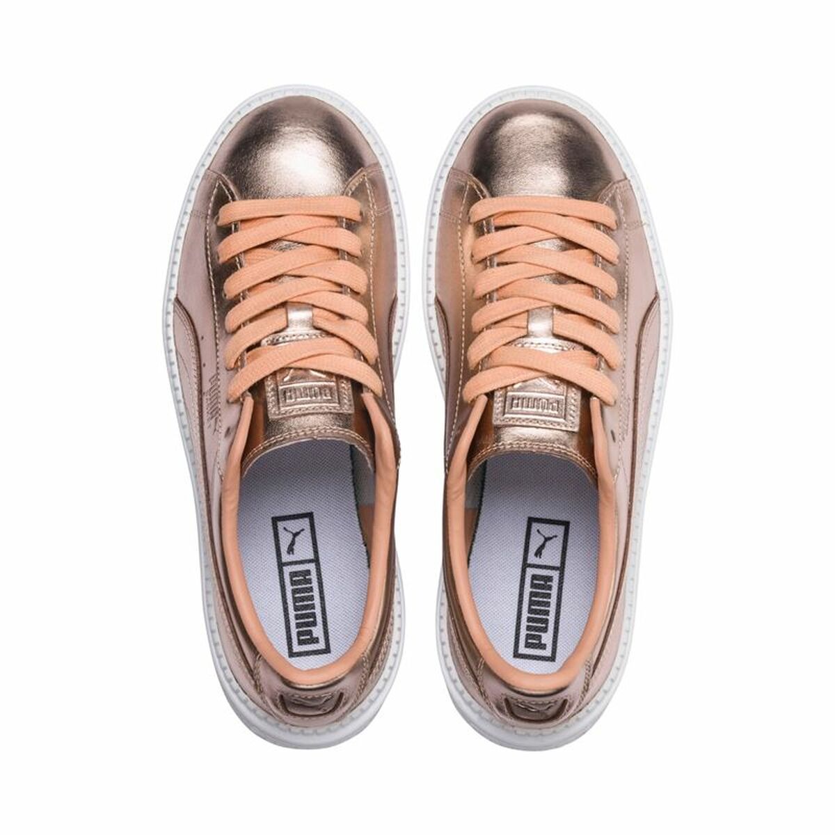 Женская повседневная обувь Puma Basket Platform Trace Luxe-4