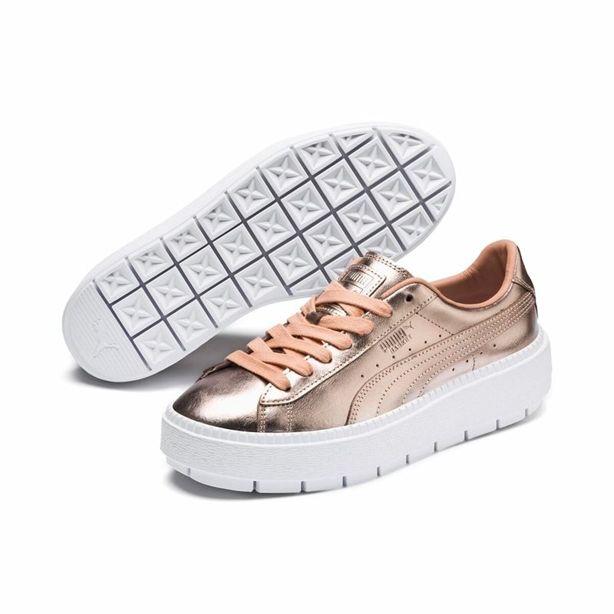 Женская повседневная обувь Puma Basket Platform Trace Luxe-7