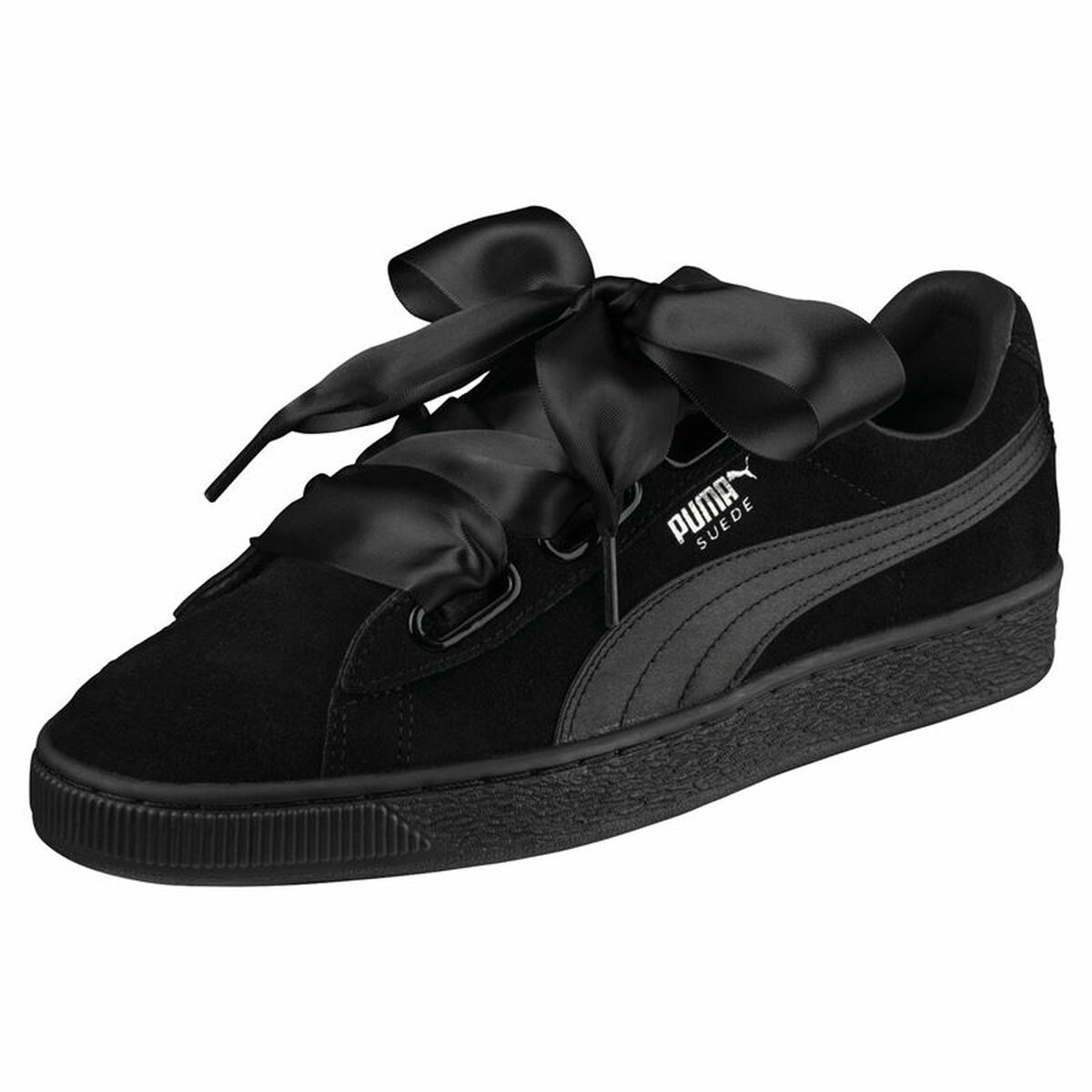 Женская повседневная обувь Puma Suede Heart Ep Чёрный-4