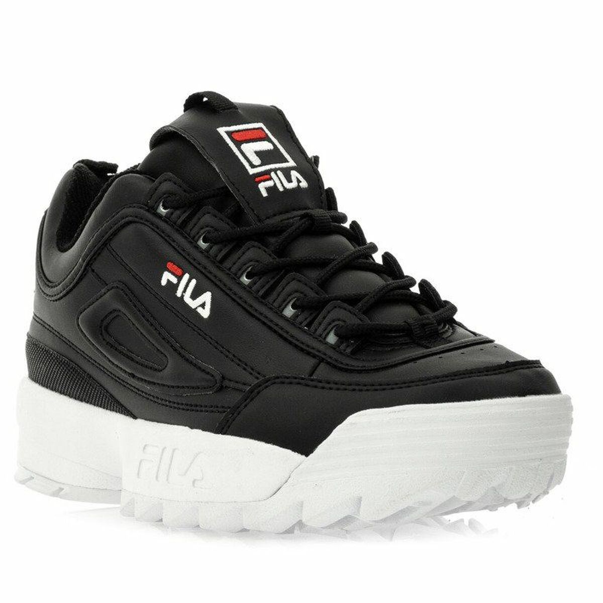 Женские спортивные кроссовки Fila Sportswear Heritage Disruptor Low Чёрный-2